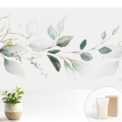 Dekor tapéta Finom levélkompozíciók akvarellben