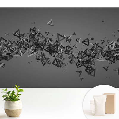 Modern tapéta 3D káosz háromszögek