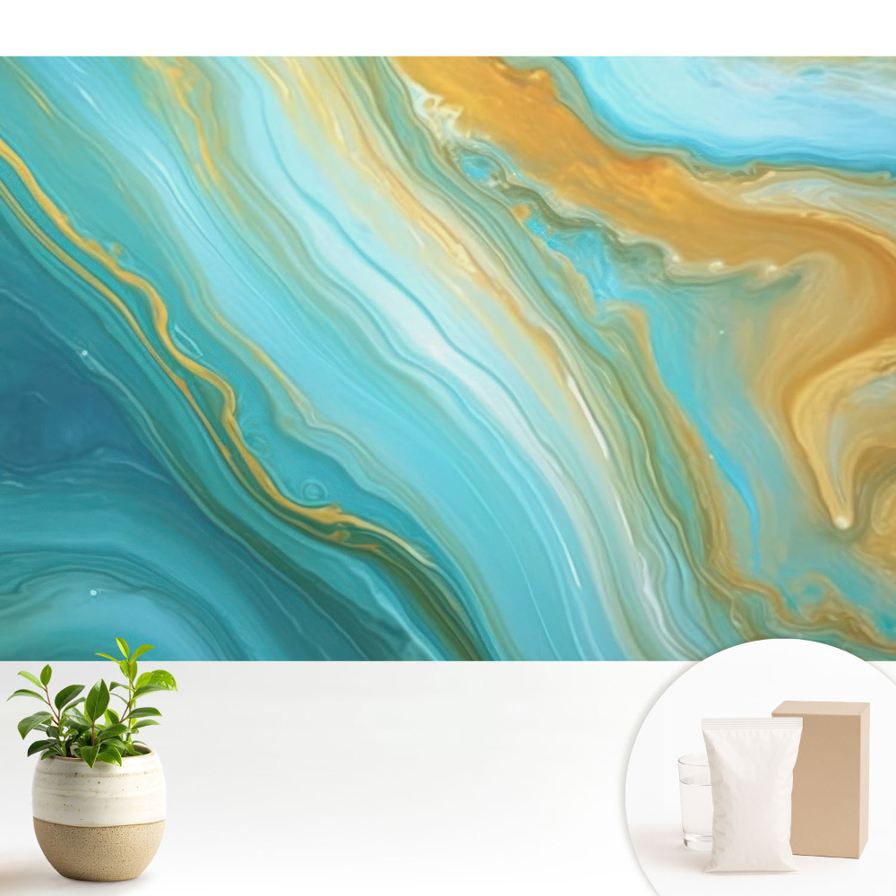 Modern tapéta Színhullámok absztrakt stílusban