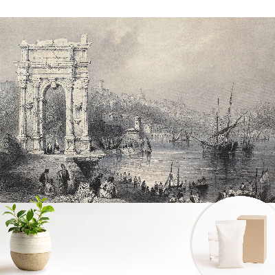 Tapéta Történelmi kikötő egy ősi boltívvel