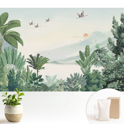 Modern tapéta Egzotikus dzsungel táj természet