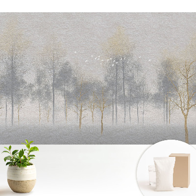 Modern tapéta Finom erdei jelenet minimalista stílusban