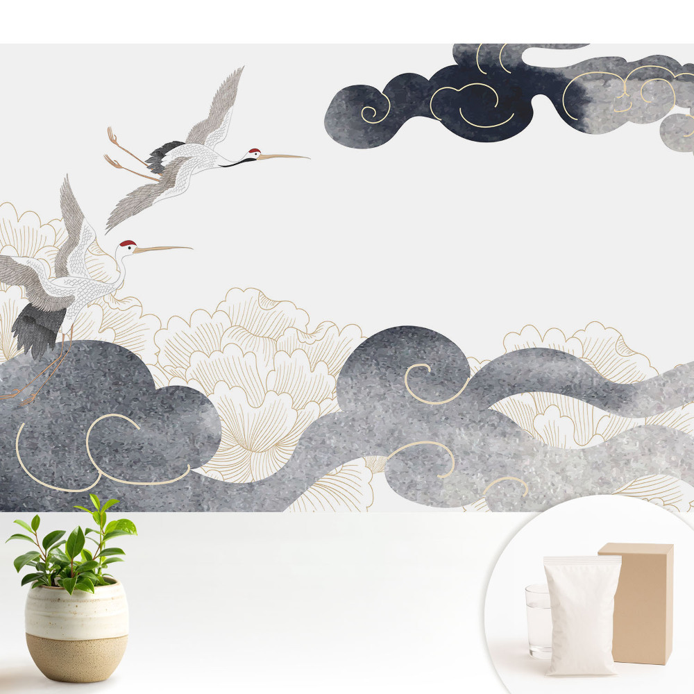 Dekor tapéta Daruk és felhők klasszikus stílusban