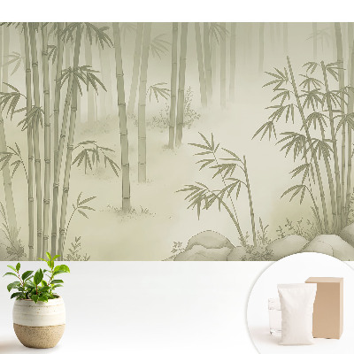 Dekor tapéta Bambusz erdő finom ködben