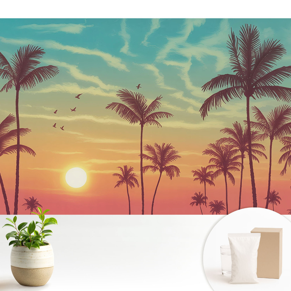 Tapéta Pálmafák a nyugati part békéjében
