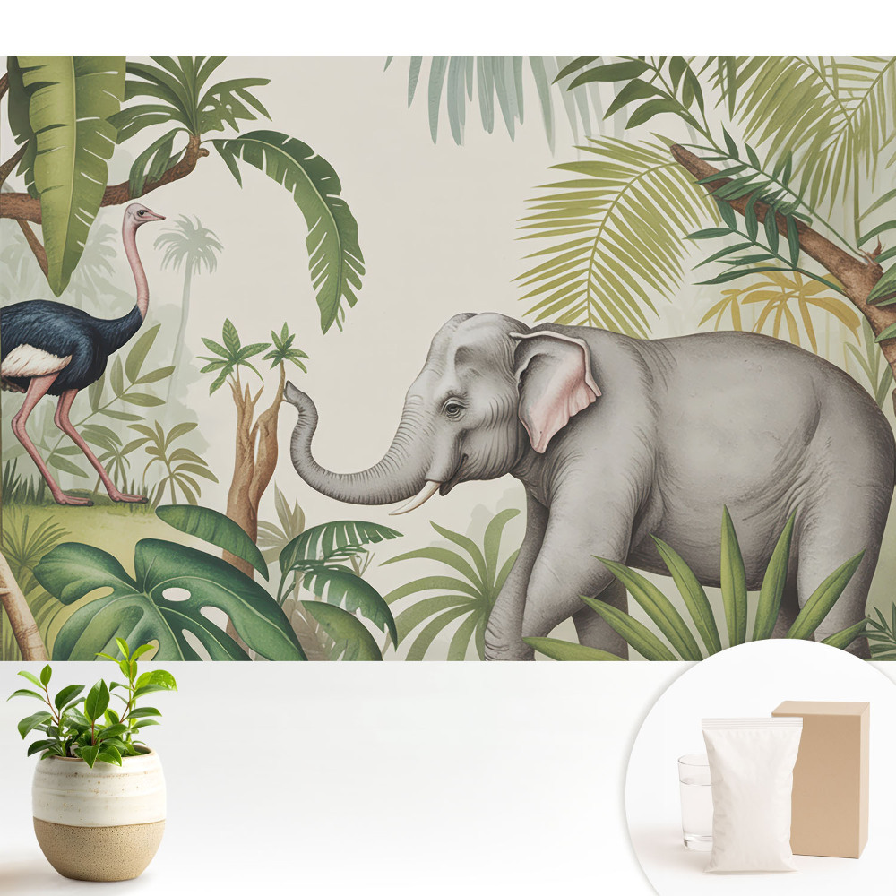 Dekor tapéta A természet egzotikuma klasszikus stílusban