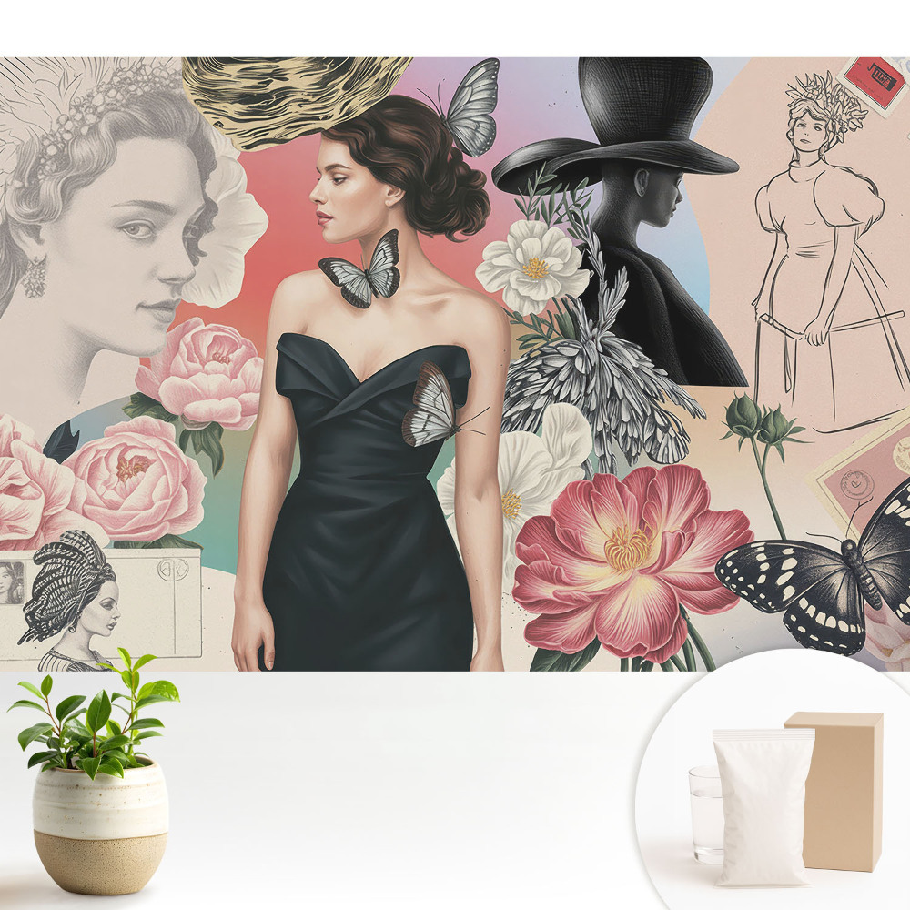 Tapéta Elegancia és romantika klasszikus stílusban