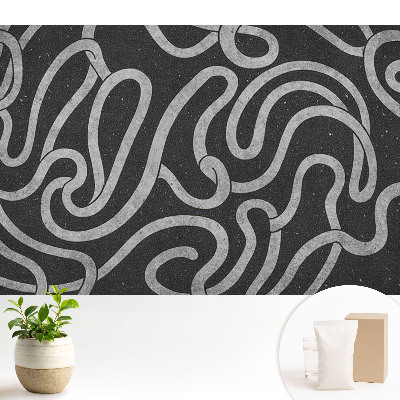 Modern tapéta Hullámos vonalak és absztrakt formák