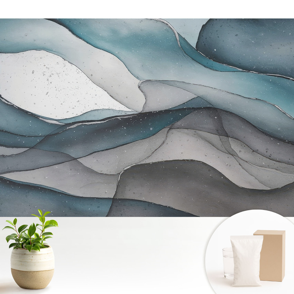 Dekor tapéta A harmónia absztrakt hullámai