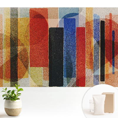 Tapéta Színes geometriai alakzatok absztrakt stílusban