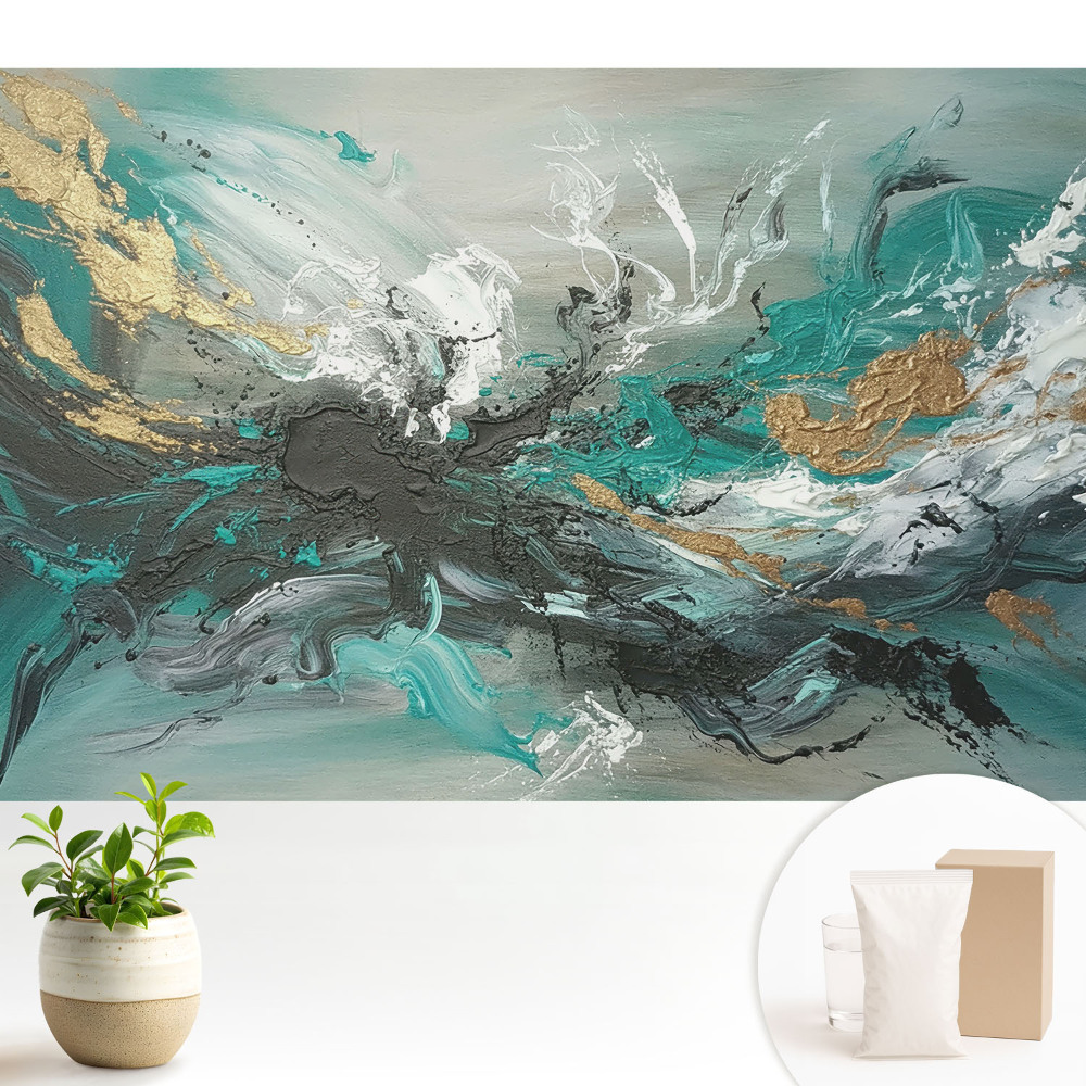 Tapéta Egy absztrakt, energiával teli színkompozíció