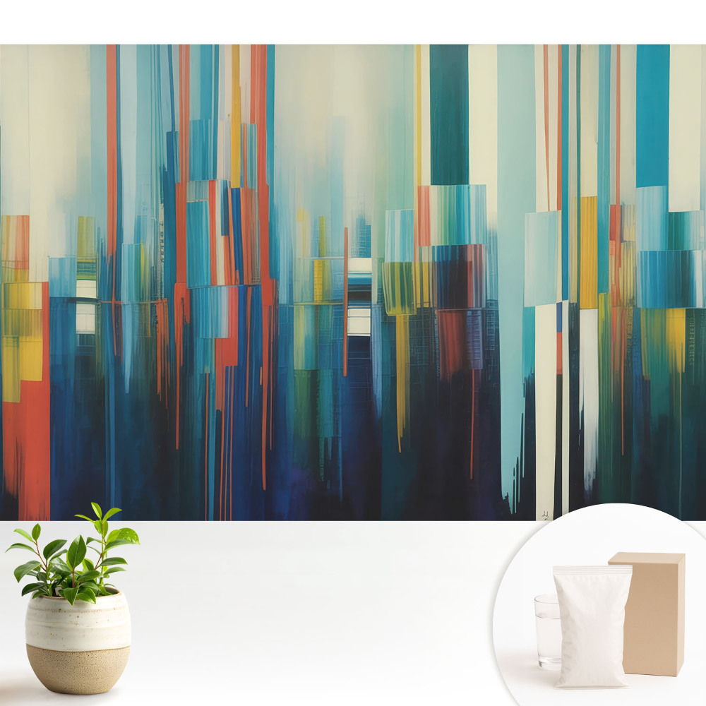 Tapéta Színes, függőleges absztrakciós csíkok