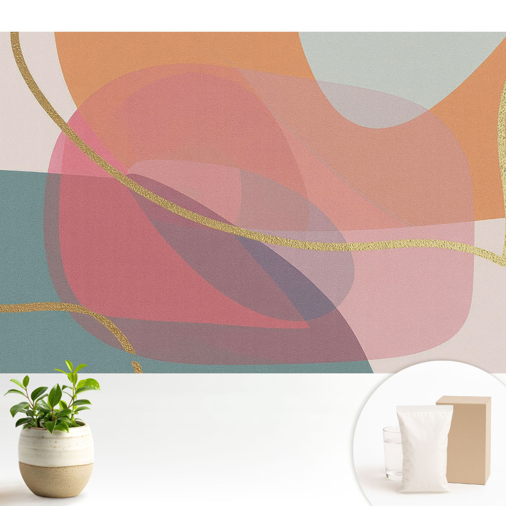 Modern tapéta Absztrakt meleg színek