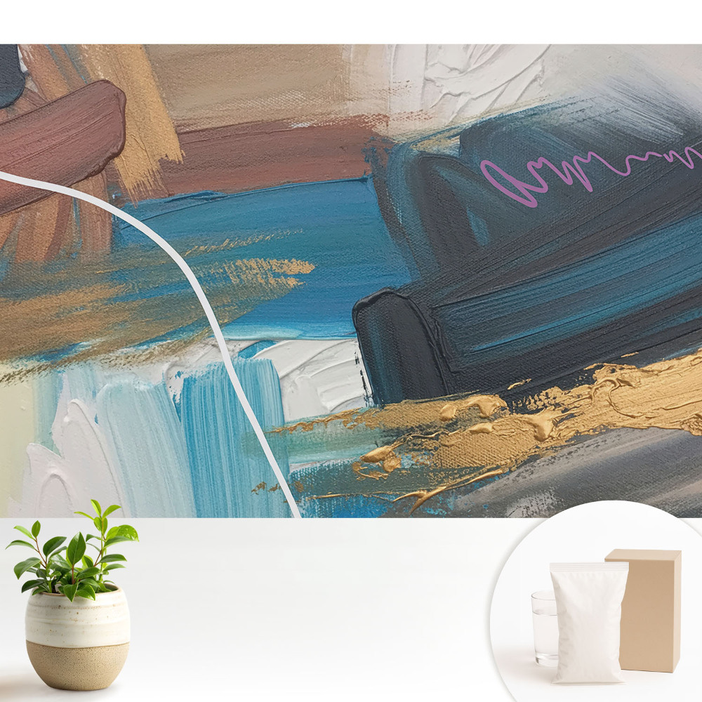 Dekor tapéta Energikus kompozíció kék árnyalatokban