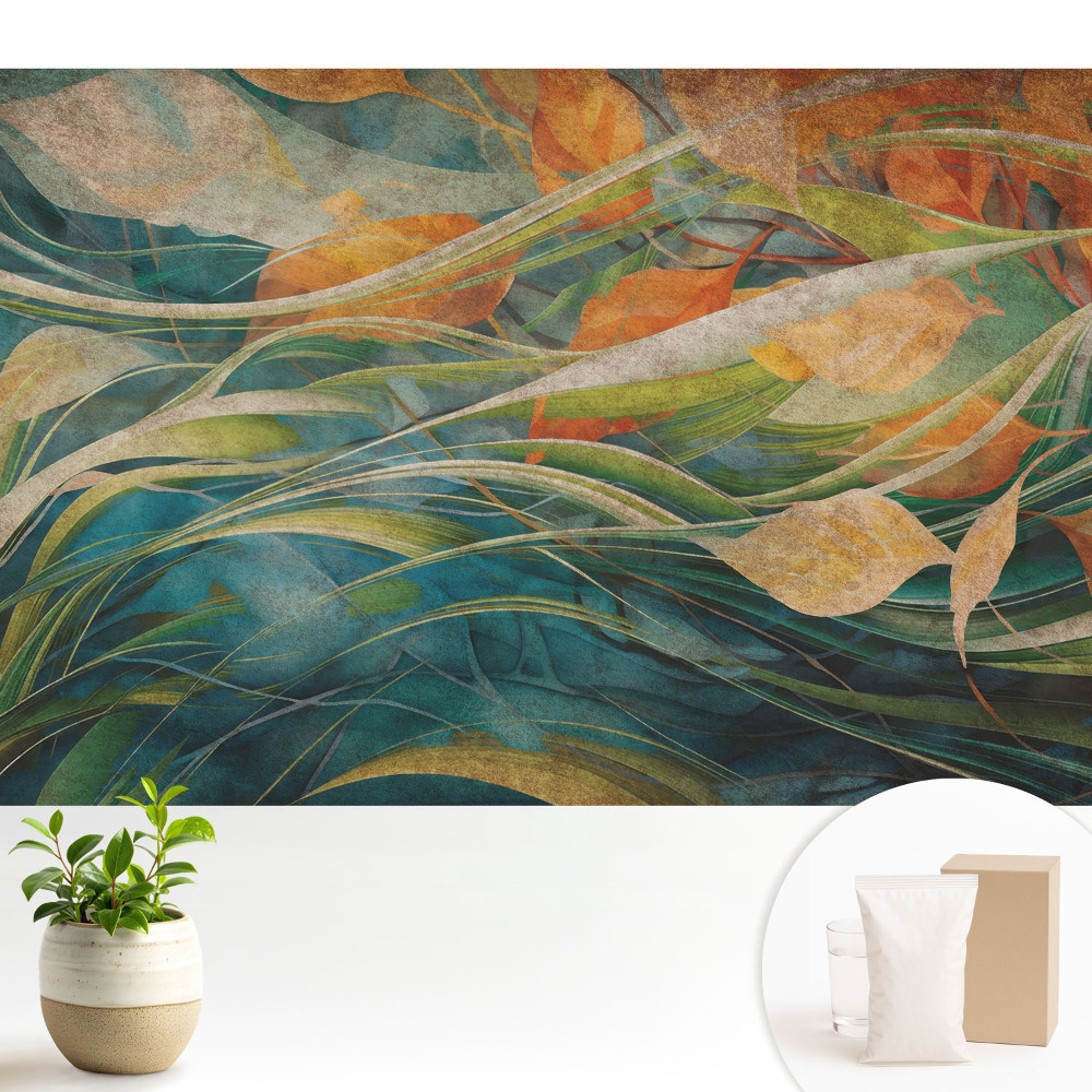 Dekor tapéta Természetes levelek a vízen