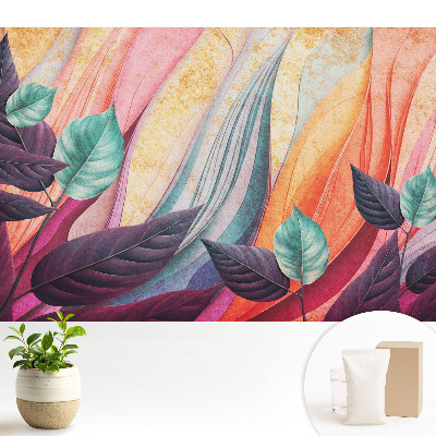 Modern tapéta Színes levelek absztrakt háttér