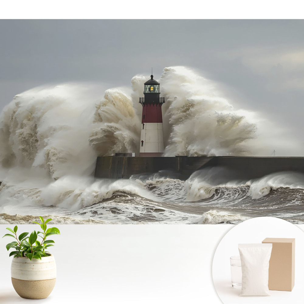 Modern tapéta Viharos világítótorony