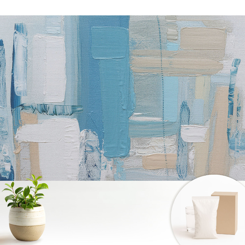 Modern tapéta Absztrakt kék és bézs minta