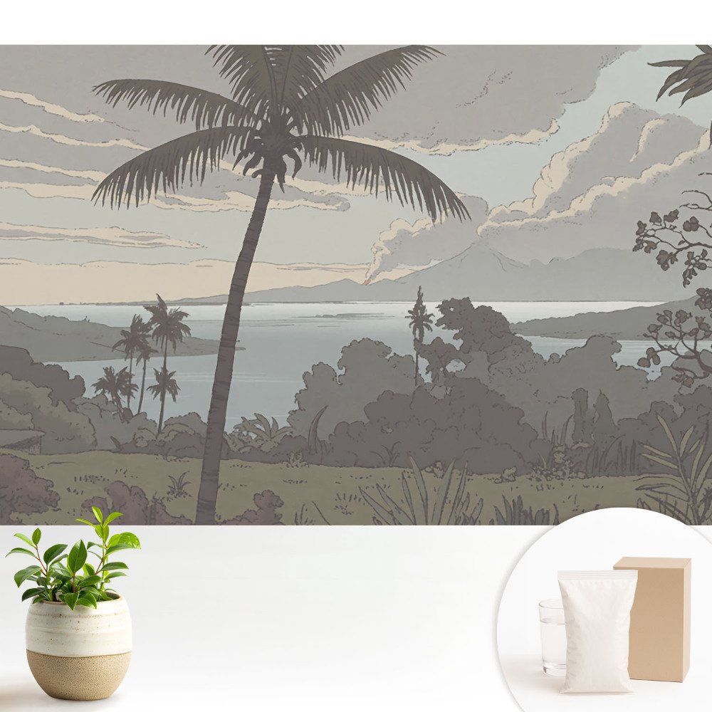 Dekor tapéta Békés pálmafák a tengerparton