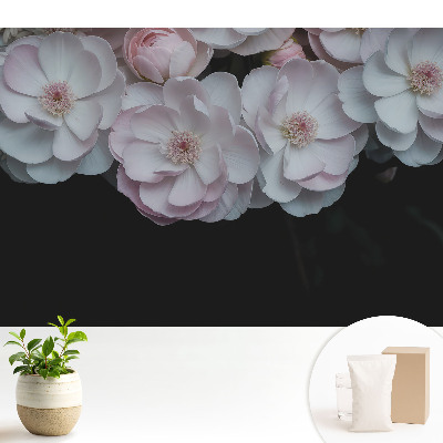 Tapéta Romantikus virágok finom színekben