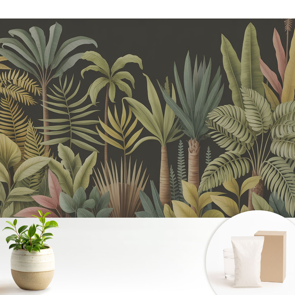 Modern tapéta Egzotikus trópusi pálmalevelek
