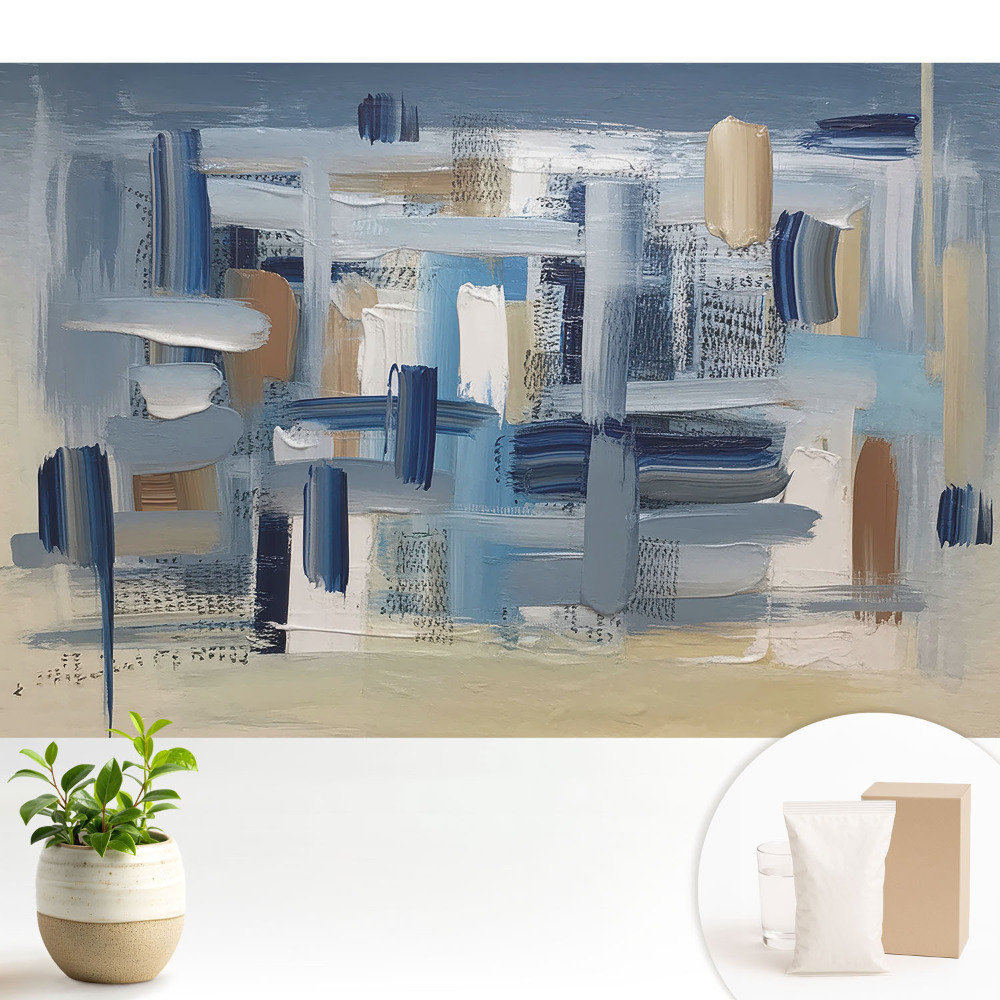 Modern tapéta Absztrakt színes ecset kompozíció