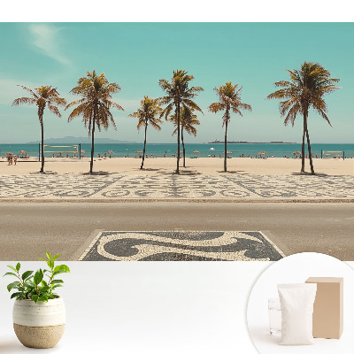 Dekor tapéta Trópusi tengerparti pálmafák óceán