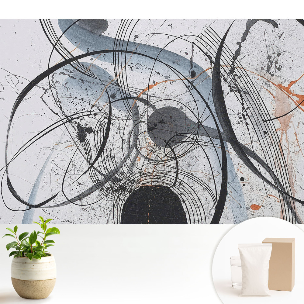 Dekor tapéta Absztrakt vonalak szétszórt kompozíció