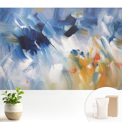 Tapéta Színes ecsetvonások absztrakciója