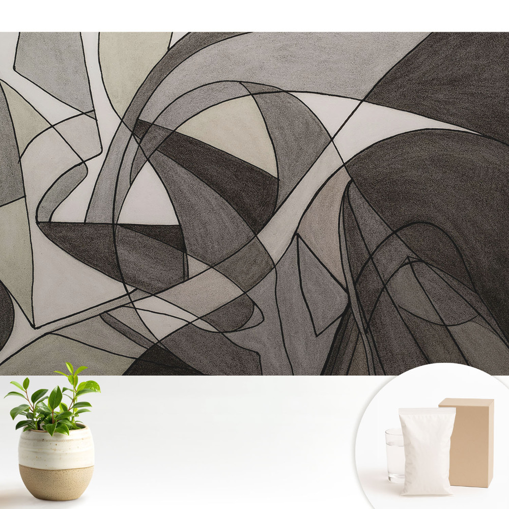 Dekor tapéta Formák és vonalak absztrakt káosza