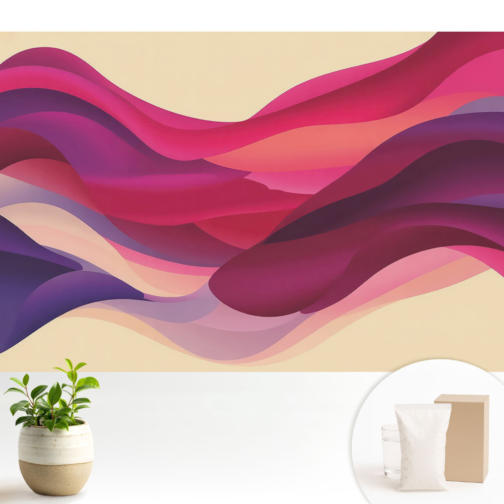 Modern tapéta Színes hullámok és absztrakt formák