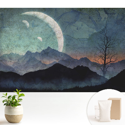 Dekor tapéta Titokzatos hegyek és holdak