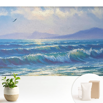 Dekor tapéta Óceáni harmónia hullámok hegyek