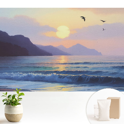 Tapéta Naplemente a tenger felett klasszikus stílusban