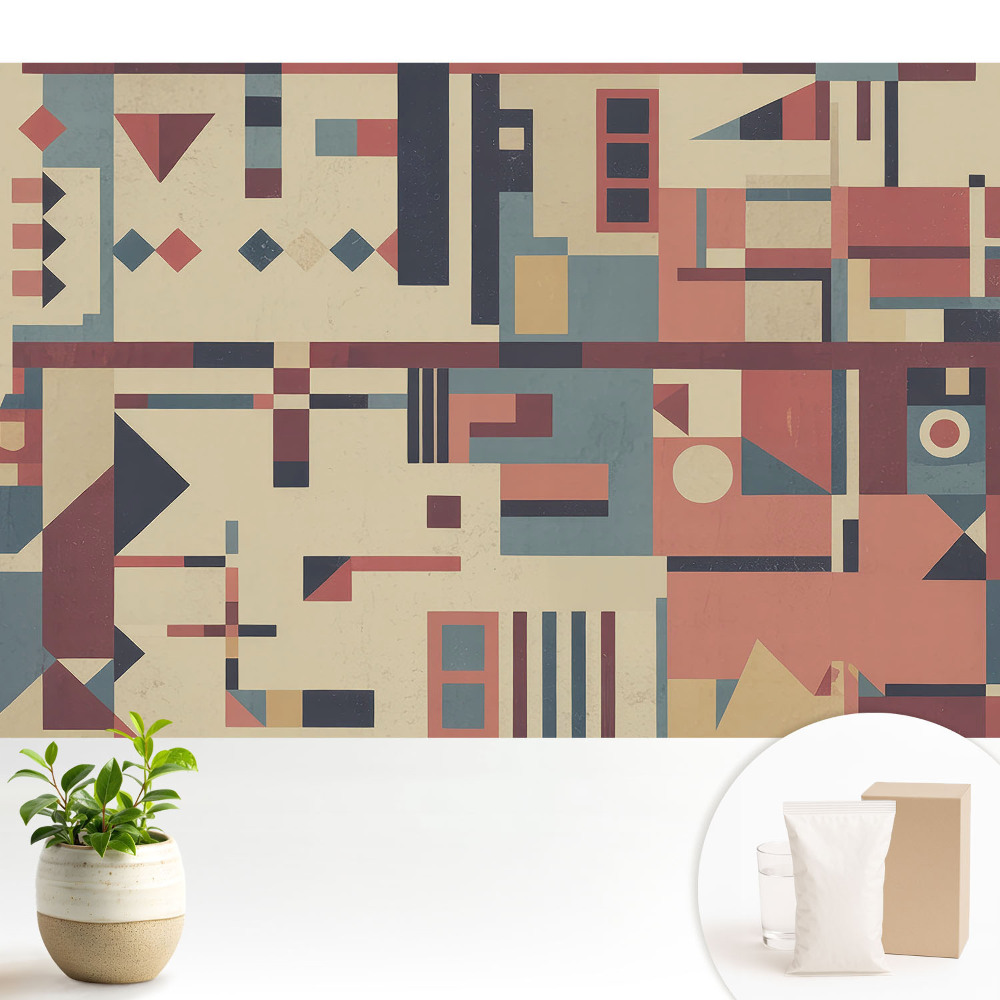 Tapéta Geometriai formák és élénk színek