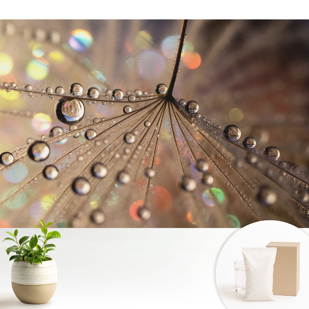 Modern tapéta A háttérben szétszórt cseppek finom szerkezete