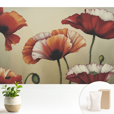 Modern tapéta Pipacsvirág klasszikus stílusban