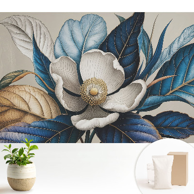 Modern tapéta Virágok és levelek modern stílusban