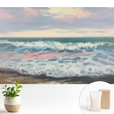 Dekor tapéta Pasztell színű tengerhullámok