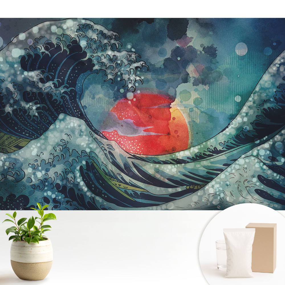 Dekor tapéta Viharhullám, az elemek festőisége