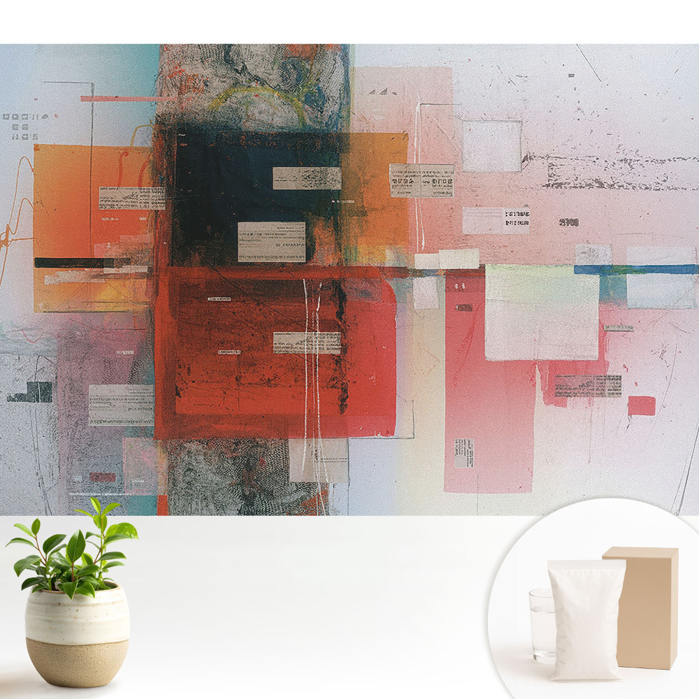 Modern tapéta Színek és formák absztrakt stílusban