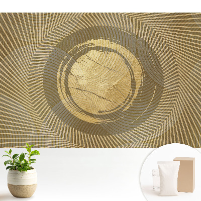 Modern tapéta Geometrikus absztrakció sárga árnyalatokban