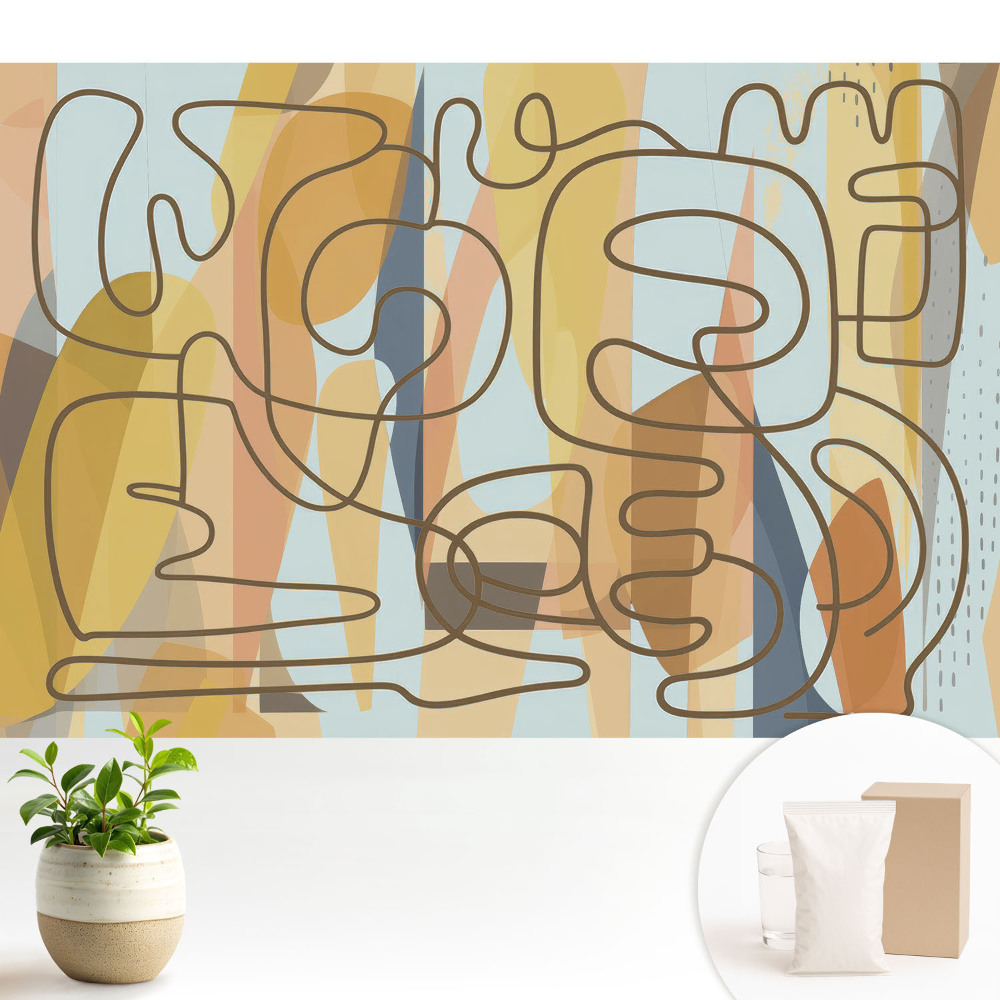 Dekor tapéta Absztrakt vonalak és színek