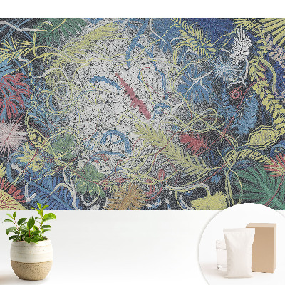 Tapéta Energiával teli absztrakt levelek