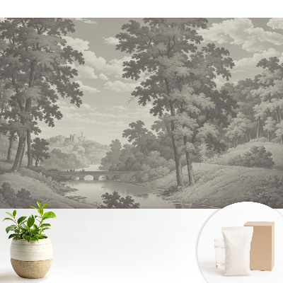 Modern tapéta Klasszikus tájkép híddal