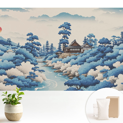 Dekor tapéta Hegyi táj egy házzal