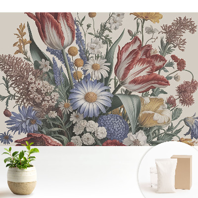 Tapéta Színes virágkompozíció klasszikus stílusban