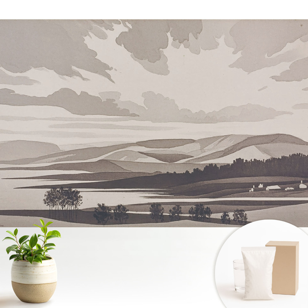 Tapéta Hegyi táj, a természet békés harmóniája