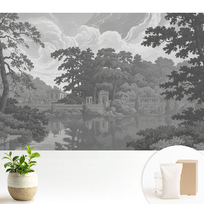 Dekor tapéta Klasszikus tájkép tóval és fákkal
