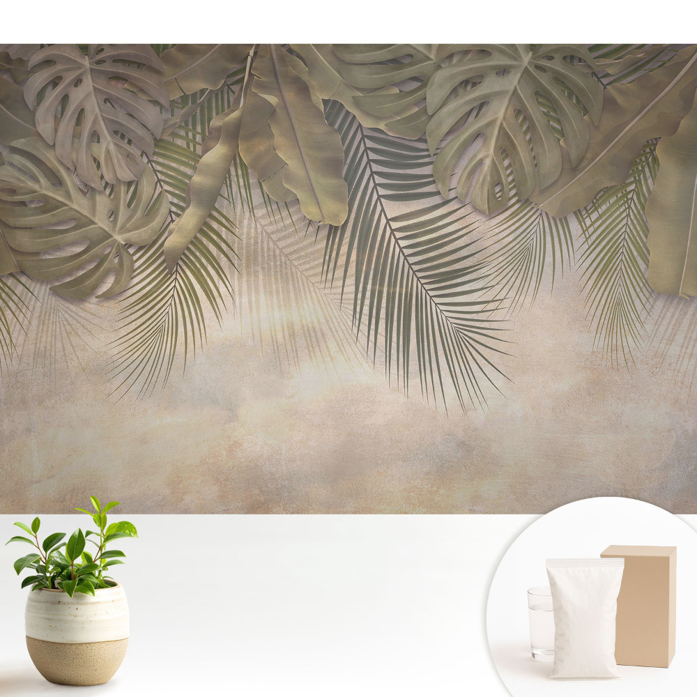 Dekor tapéta Egzotikus elegancia természetes árnyalatokban